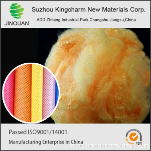 polyester solid staple fiber for nonwoven washing cloth